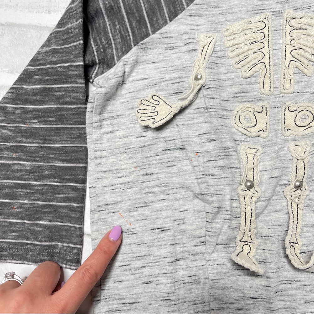 Mud pie Halloween long sleeve skeleton shirt 2T-3T - Picture 4 of 4